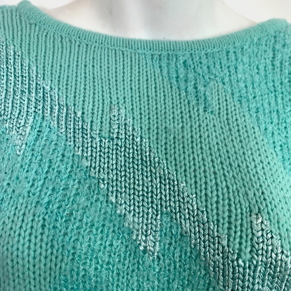 ANDREW ST JOHN Vintage V-Back Chunky Sweater sz M - Picture 6 of 16